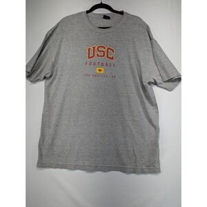 USC Trojans Football T Shirt Gray Los Angeles CA Men's L